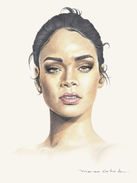 Rihanna, lápiz